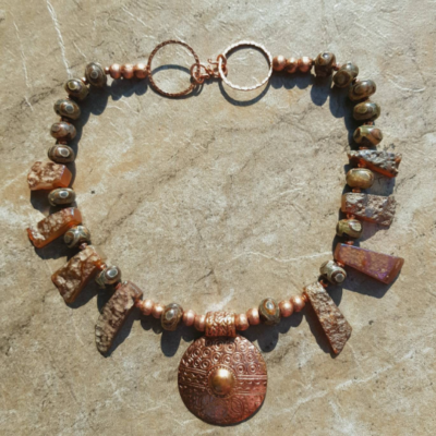 Agate Statement Tribal Necklace - Image 6