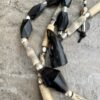 Tribal Necklace Sun & Moon Baule Pendant Africa Ethnic Buffalo Bone - Image 4