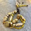 Multi Strand African Tribal Bracelet Golden and Yellow tones - Image 10