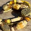 Multi Strand African Tribal Bracelet Golden and Yellow tones - Image 11