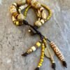 Multi Strand African Tribal Bracelet Golden and Yellow tones - Image 5