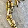 Multi Strand African Tribal Bracelet Golden and Yellow tones - Image 8