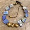 Bohemian Choker Chunky Lapis Lazuli and African Tribal Brass - Image 5