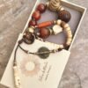 Boho Bracelet Copal, Resin and African Tribal Beads - Image 16