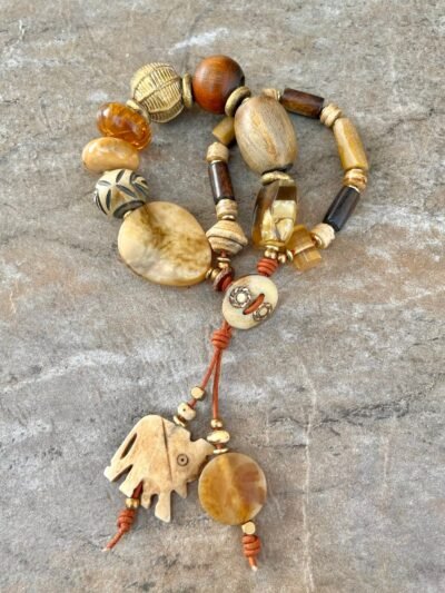 Bohemian Bracelet Terra Colors Vintage Resin - Image 11