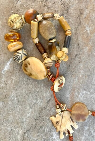 Bohemian Bracelet Terra Colors Vintage Resin - Image 9