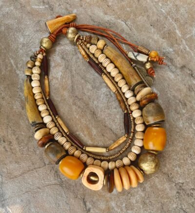 Boho Chic Multi strand Necklace Handmade Design - Image 12