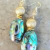Paua abalone shell boho-chic earrings