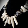 Tribal White Bamboo Coral Necklace - Image 4