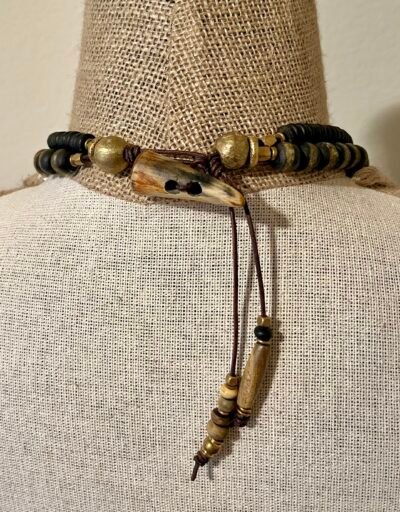 Asymmetrical Boho Tribal Necklace - Image 9