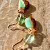 Chrysoprase and Fluorite Forest Inspired Earrings - Image 3