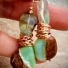 Chrysoprase and Fluorite Forest Inspired Earrings - Image 5