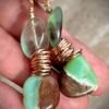 Chrysoprase and Fluorite Forest Inspired Earrings - Image 6
