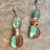 Chrysoprase and Fluorite Forest Inspired Earrings - Image 8