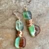 Chrysoprase and Fluorite Forest Inspired Earrings - Image 9