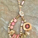 Peach Blossom Inspired Boho Chic Bracelet