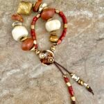 Antique Mali Clay Beads Boho Bracelet