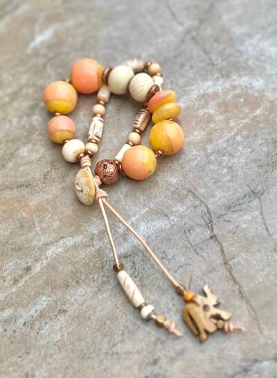 Vintage Art Deco Resin Bohemian Bracelet