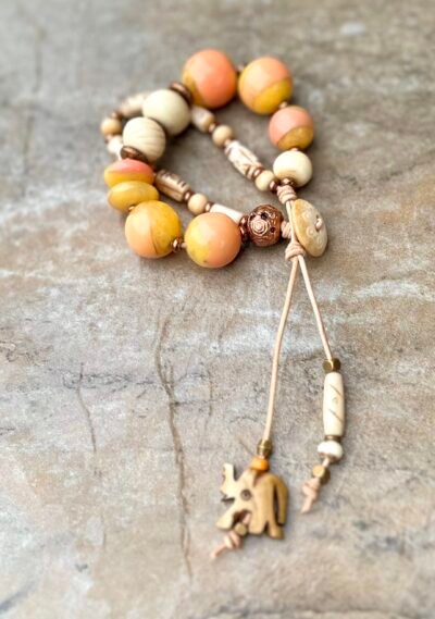 Vintage Art Deco Resin Bohemian Bracelet - Image 4