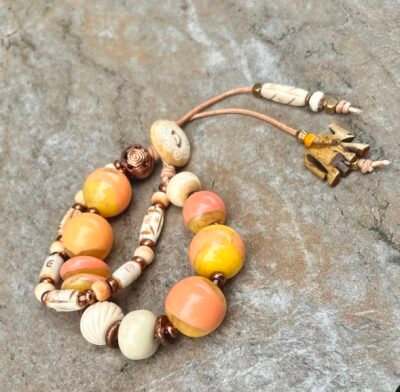 Vintage Art Deco Resin Bohemian Bracelet - Image 9