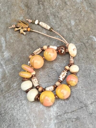 Vintage Art Deco Resin Bohemian Bracelet - Image 12