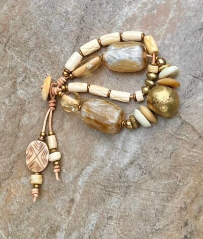 Fancy vintage resin boho bracelet - Image 5