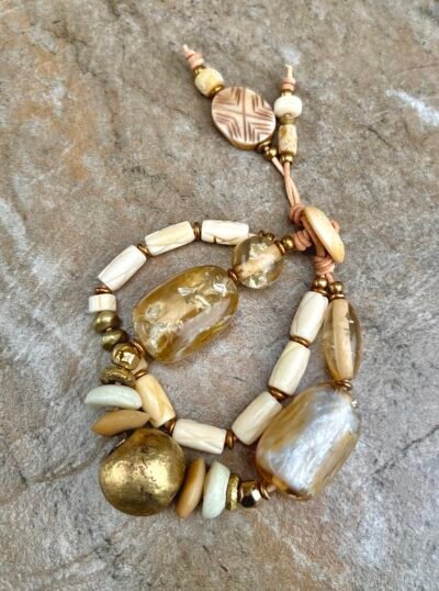 Fancy vintage resin boho bracelet - Image 6