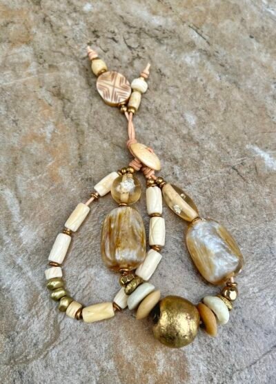 Fancy vintage resin boho bracelet - Image 11