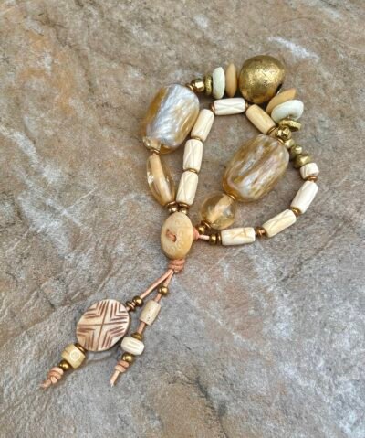 Fancy vintage resin boho bracelet - Image 14