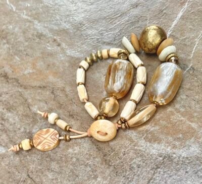 Fancy vintage resin boho bracelet - Image 3