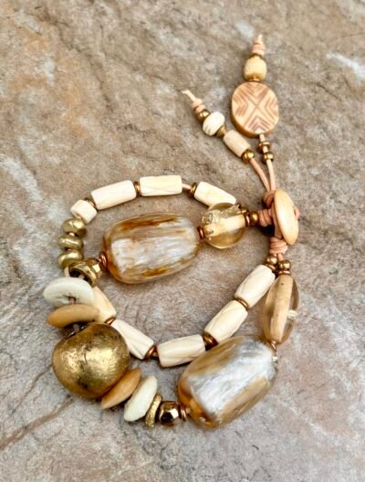 Fancy vintage resin boho bracelet