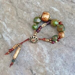 Green Ocean Jasper Boho Bracelet