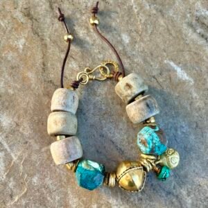 Blue Ocean Jasper Boho Chic Bracelet