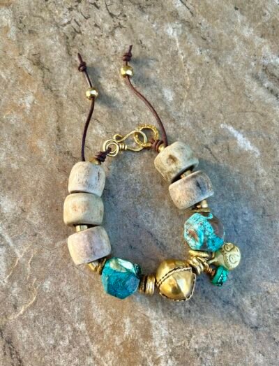 Blue Ocean Jasper Boho Chic Bracelet