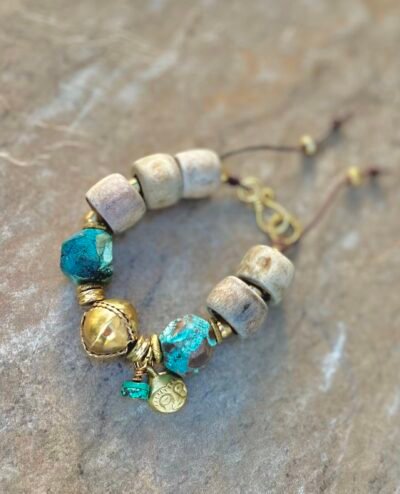 Blue Ocean Jasper Boho Chic Bracelet - Image 7