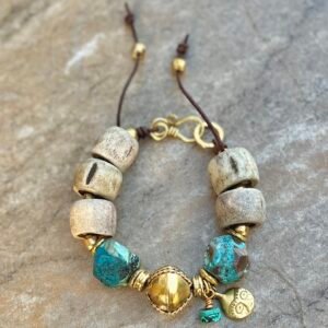 Blue Ocean Jasper Boho Chic Bracelet