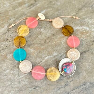 Art Deco Colorful Choker Necklace