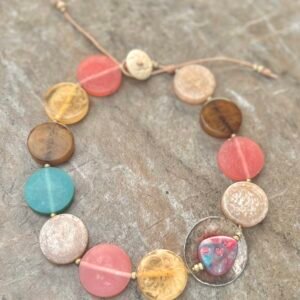 Art Deco Colorful Choker Necklace