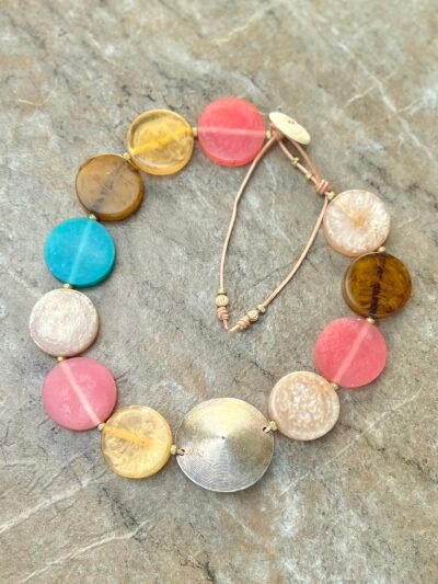 Art Deco Colorful Choker Necklace - Image 8
