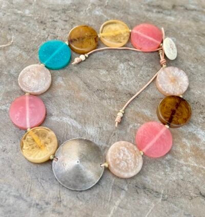 Art Deco Colorful Choker Necklace - Image 3