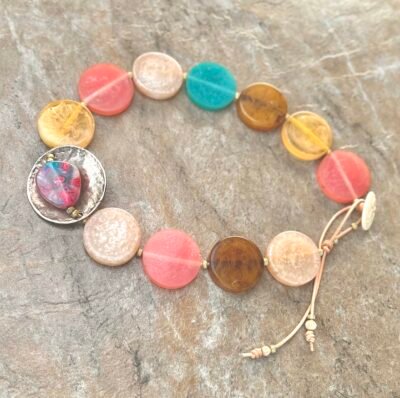 Art Deco Colorful Choker Necklace - Image 15