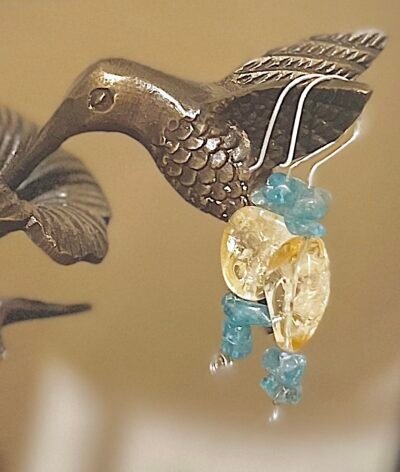 Citrine and Apatite Earrings