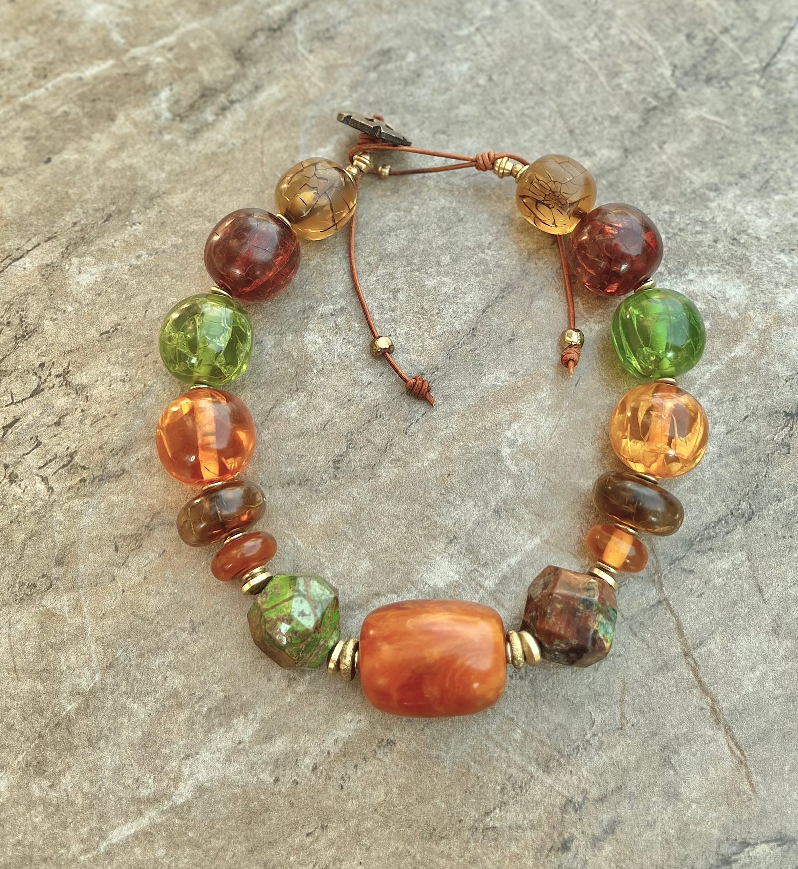 Fall Inspired Colorful Choker Necklace - Image 13