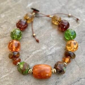 Fall Inspired Colorful Choker Necklace