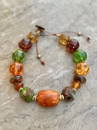 Fall Inspired Colorful Choker Necklace