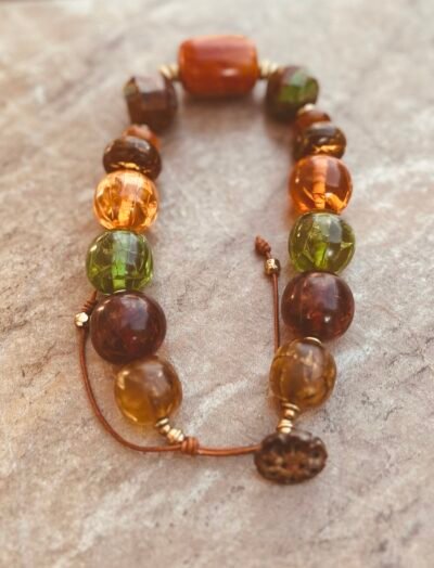 Fall Inspired Colorful Choker Necklace - Image 14