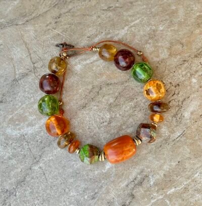 Fall Inspired Colorful Choker Necklace - Image 7