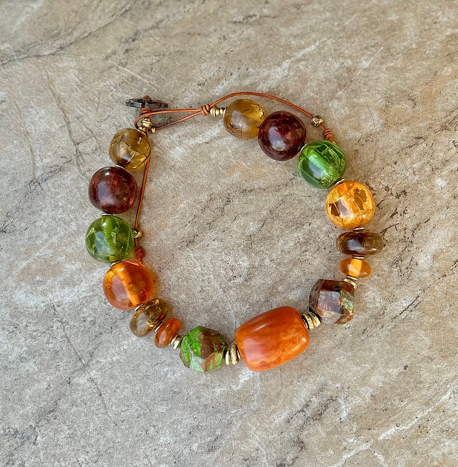 Fall Inspired Colorful Choker Necklace - Image 7