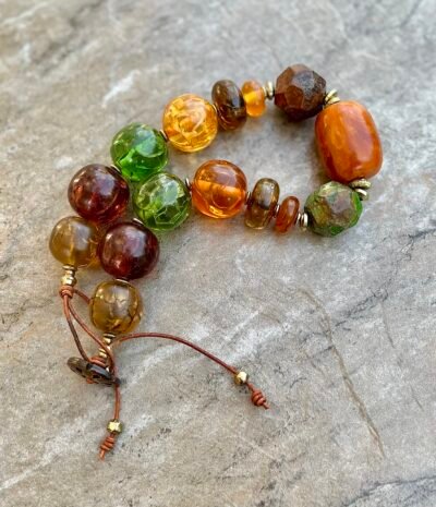 Fall Inspired Colorful Choker Necklace - Image 2