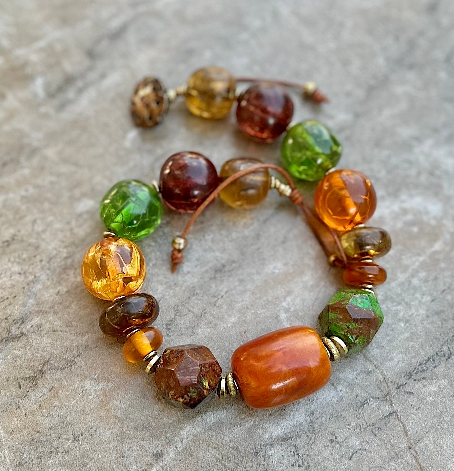 Fall Inspired Colorful Choker Necklace - Image 4